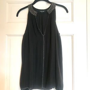 Cold shoulder silk blouse